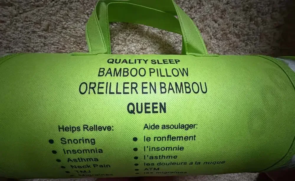 Quality Sleep Bamboo Pillow Queen NEW
